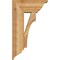 Ekena Millwork Westlake Traditional Rough Sawn Bracket w/ Offset Brace, Western Red Cedar, 8"W x 18"D x 30"H BKT0806X18X30WTL01RWR - alternate 4